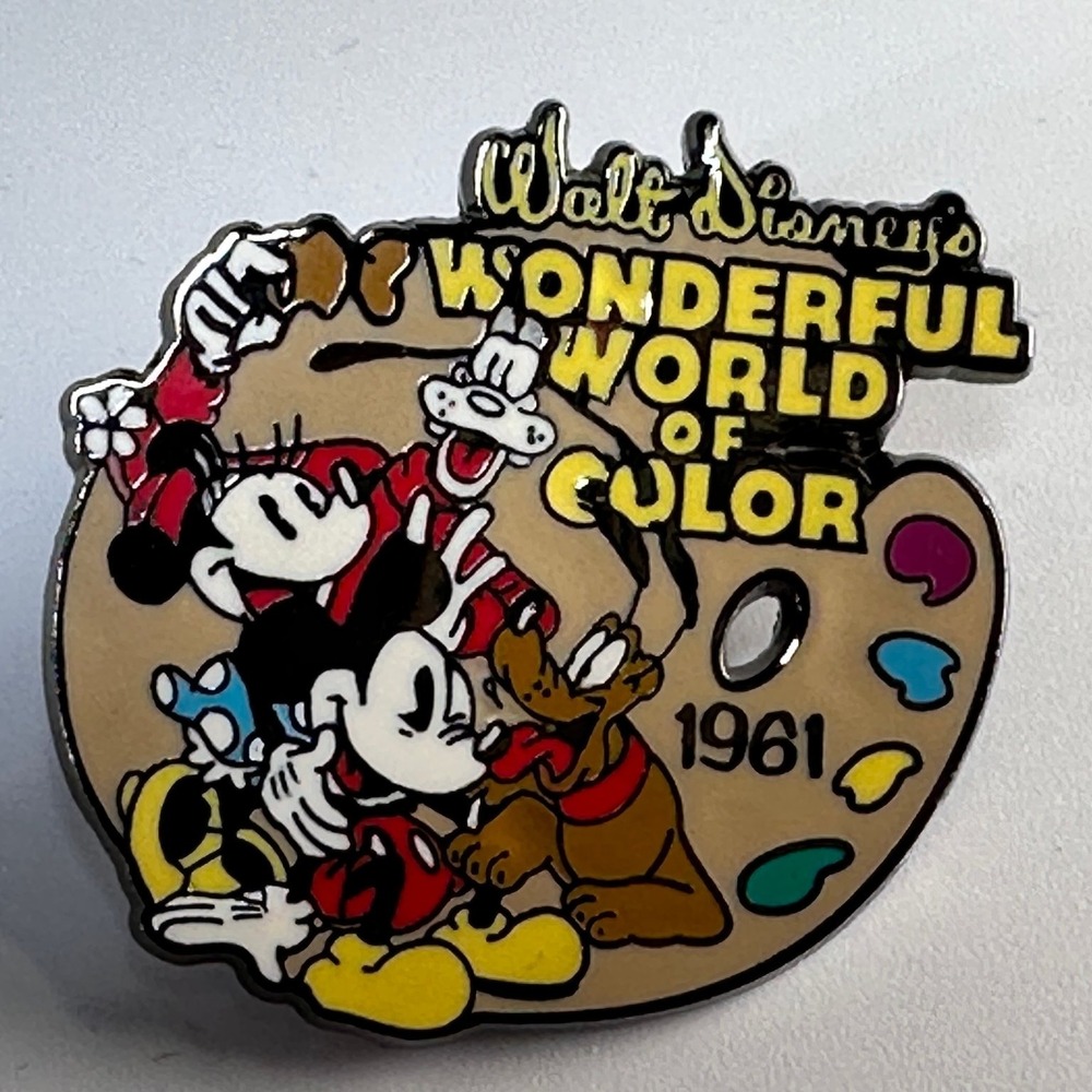 VTG DISNEY PIN 100 YEARS OF DREAMS Pin #33 Wonderful World of Color TV Show 1961